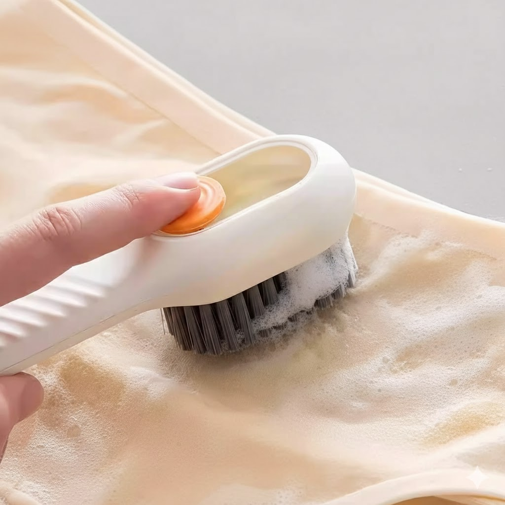 USICAH Press Pump Liquid Shoe Cleaning Brush